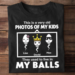 This Is A Very Old Photo Of My Kids, Personalized Shirt, Gift For Dad, Father's Day Gift, Sperm Shirt - Shirts - GoDuckee