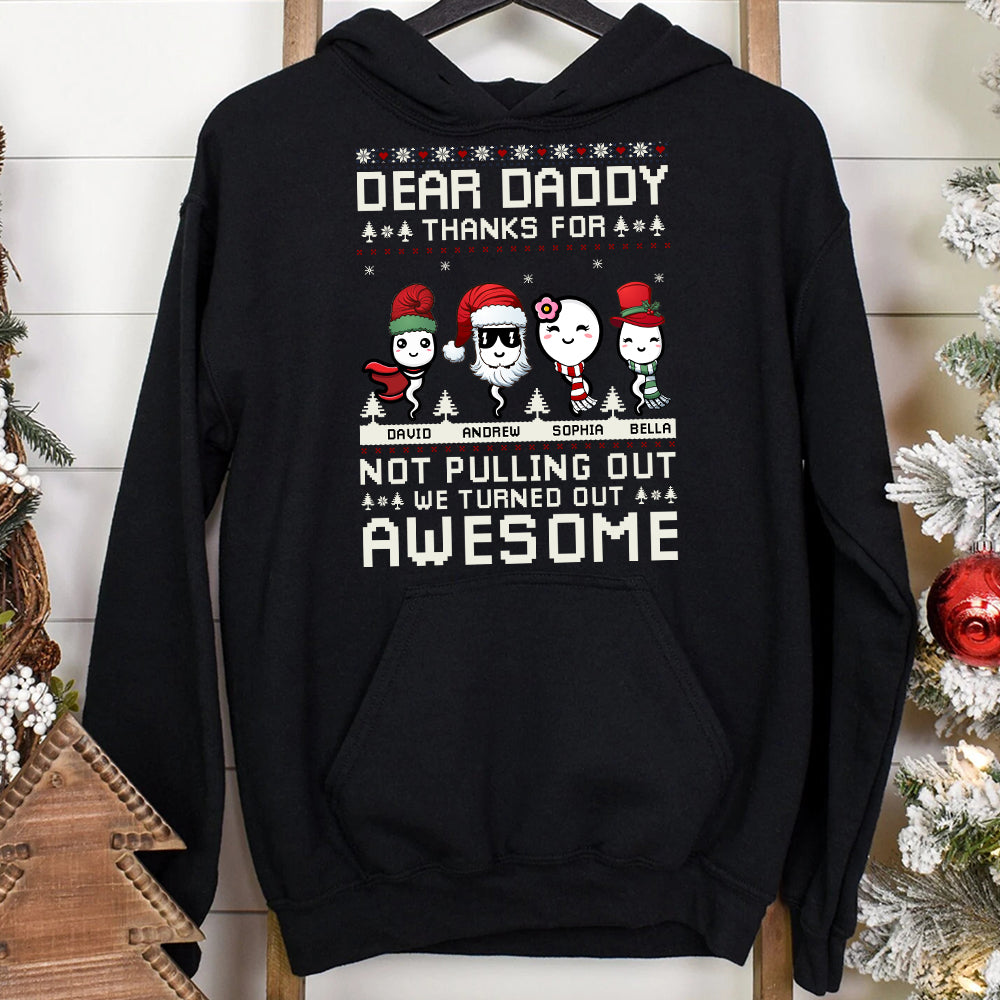 Dear Dad Great Job We're Awesome Personalized Sperms Shirt, Gift For Dad - Shirts - GoDuckee