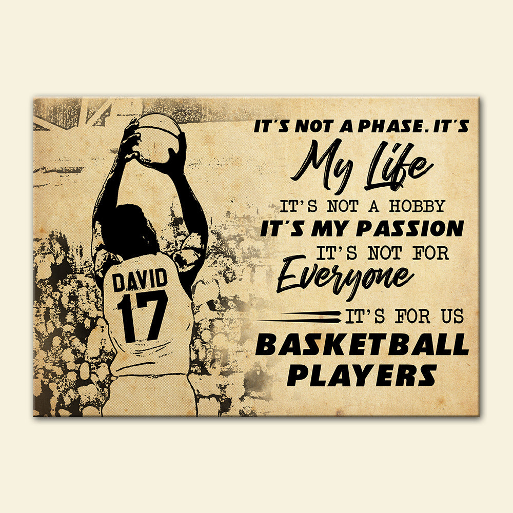 Personalized Basketball Player Poster - It's For Us Basketball Players - Poster & Canvas - GoDuckee