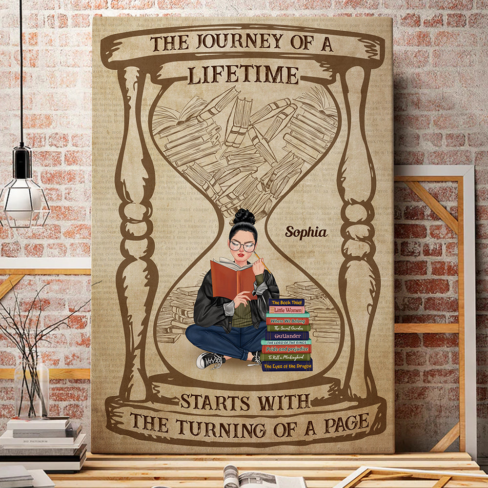 The Journey Of A Lifetime, Girl Book Lover Canvas Poster, 03BHDT130223TM - Poster & Canvas - GoDuckee