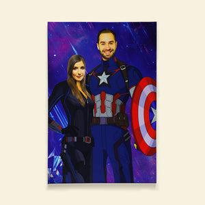 Custom Photo Fantastic Couple Wall Art - Poster & Canvas - GoDuckee