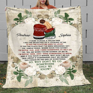 Couple Somewhere Only We Know, Personalized Blanket, Gift For Couples - Blanket - GoDuckee