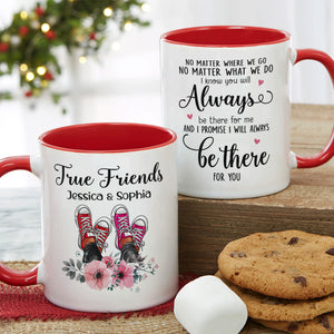 True Friends Personalized Mug, Gift For Friends - Coffee Mug - GoDuckee