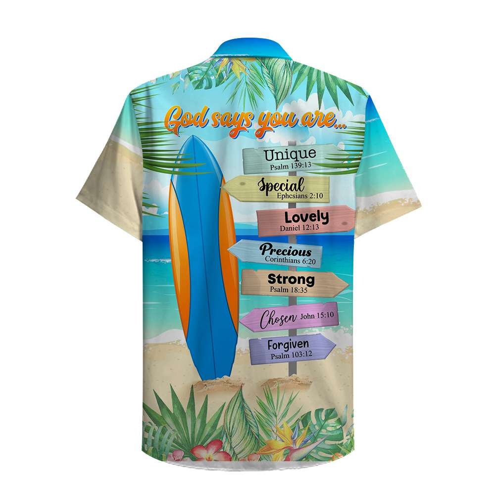 Surfing Hawaiian Shirt - Unique Special Lovely - Palm Beach Pattern - Hawaiian Shirts - GoDuckee