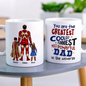 Super Dad In Universe - Personalize Coffee Mug - Coffee Mug - GoDuckee