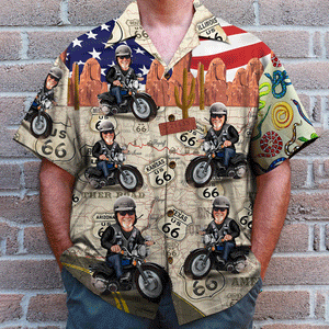 Custom Biker Shirt and Shorts - Happy Old Biker
