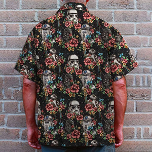 S.War Hawaiian Shirt, - Custom Theme - Floral Pattern - Hawaiian Shirts - GoDuckee