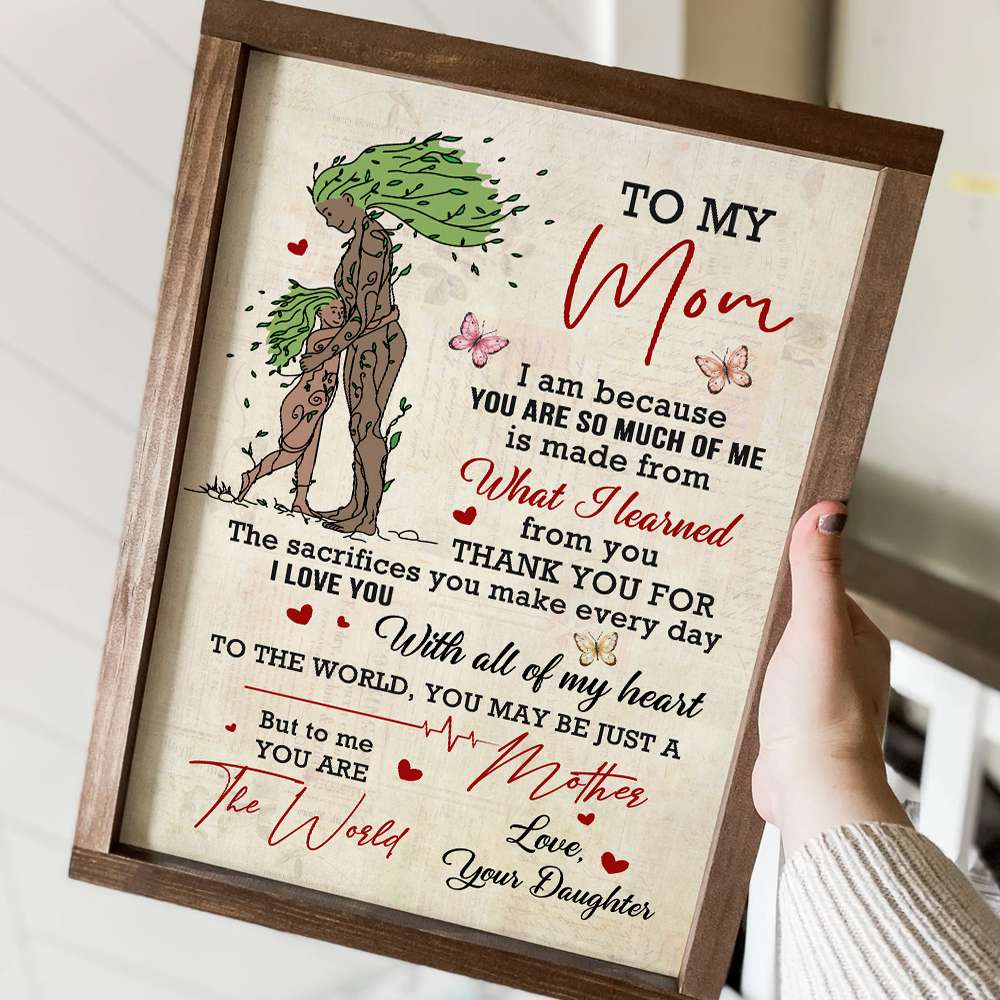 To My Mom You Are So Much Of Me Personalized Canvas Print, Mother Gift - Poster & Canvas - GoDuckee