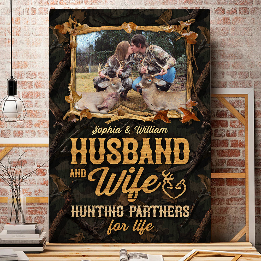Husband And Wife, Personalized Poster, Gifts For Hunting Couple - Poster & Canvas - GoDuckee