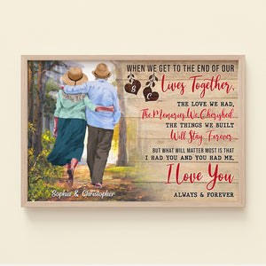 I Love You Always And Forever Personalized Elder Couple, Gift For Couple - Poster & Canvas - GoDuckee