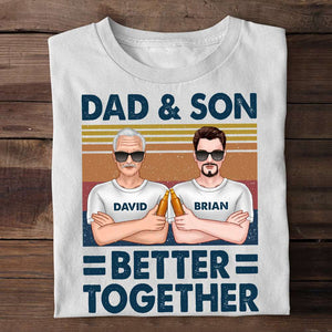 Dad And Son Better Together, Best Man Of Family T-shirt Hoodie Sweatshirt - Shirts - GoDuckee