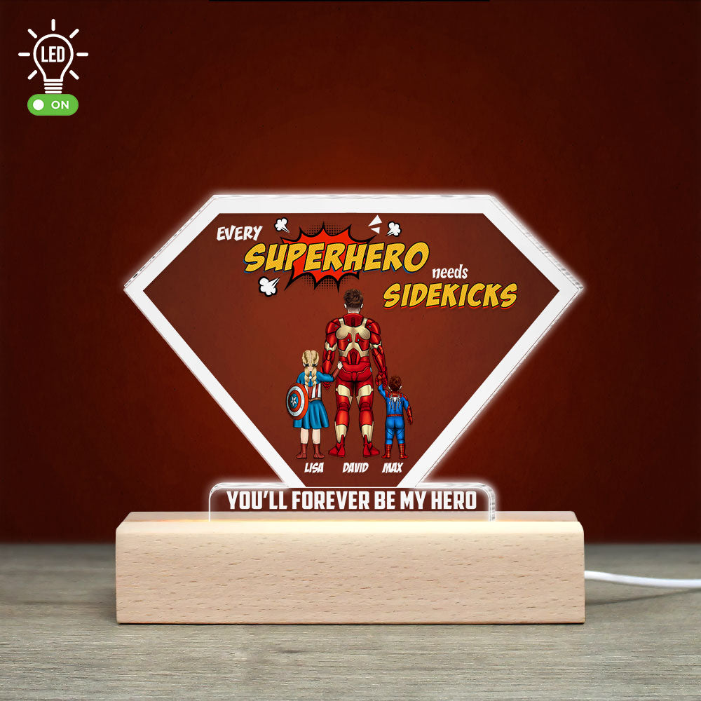 Father's Day 04BHTI220223TM Personalized Led Light - Led Night Light - GoDuckee