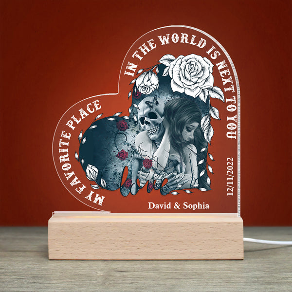 Couple In The World Is Next To You, Personalized 3D Led Light