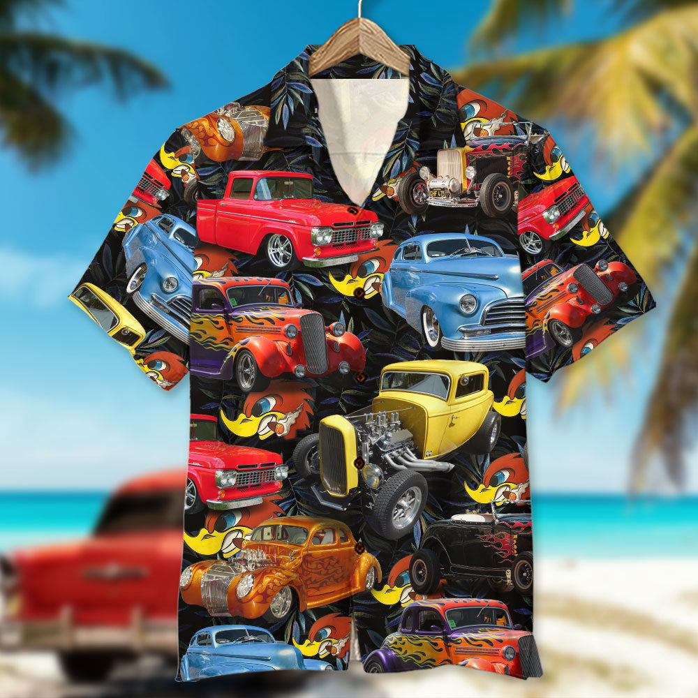 Custom Hot Rod Photo Hawaiian Shirt, Gift For Hot Rod Lovers - Hawaiian Shirts - GoDuckee