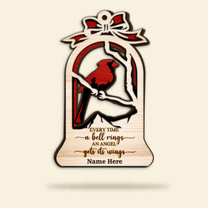 Heaven Every Time A Bell Rings - Personalized Ornament - Ornament - GoDuckee