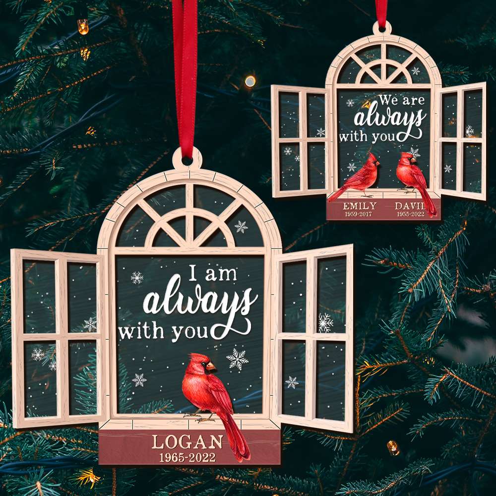 I Am Always With You Heaven Personalized Heaven Ornament, Christmas Tree Decor - Ornament - GoDuckee