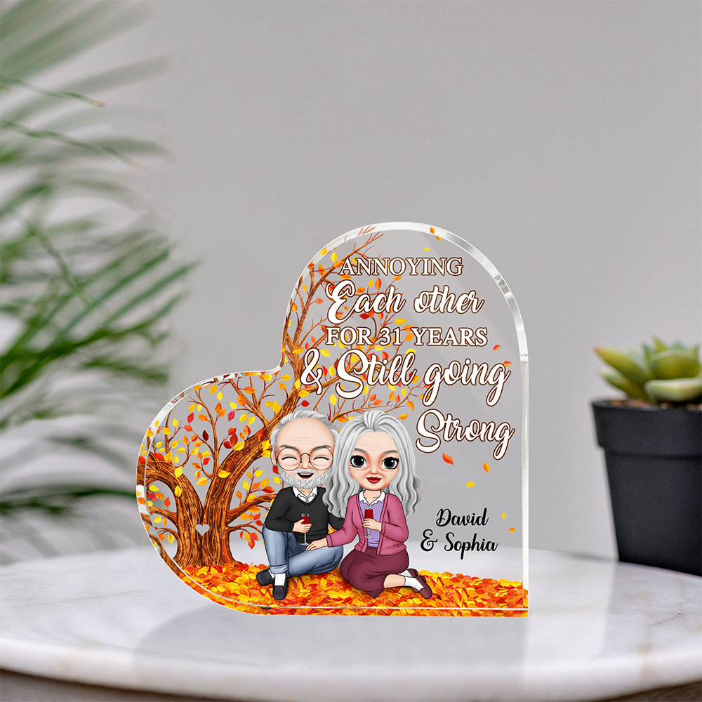 Annoying Each Other For Years & Still Going Strong Personalized Couple Plaque, Gift For Couple - Decorative Plaques - GoDuckee