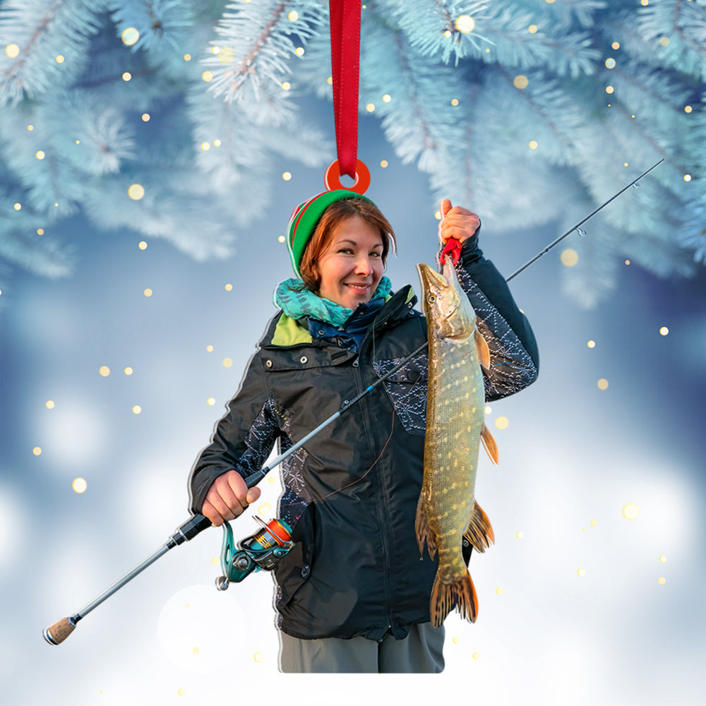 Personalized Ice Fishing Christmas Ornament Tree Decorations Best Ice Fishing  Gifts For Him – Furlidays