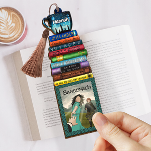 Personalized Outlander Book Bookmark Gift For Book Lovers, Book Stack Pattern - Bookmarks - GoDuckee
