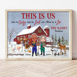 Farmer Life This Is Us Crazy, Loud & Love Personalized Canvas Print - Poster & Canvas - GoDuckee