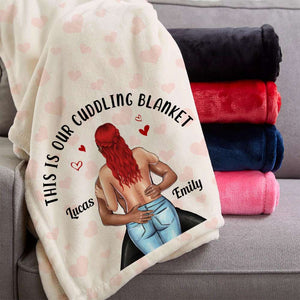 This Is Our Cuddling Blanket Personalized Blanket, Couple Gift - Blanket - GoDuckee