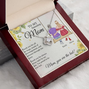 Thank You For All The Hugs, Personalized Necklace, Gift For Mom, Mother's Day Gift - Jewelry - GoDuckee