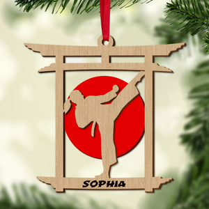 Personalized Karate Ornament, Christmas Tree Decor - Ornament - GoDuckee