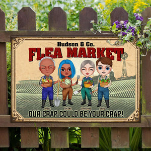 Farm Flea Market - Personalized Metal Sign - Metal Wall Art - GoDuckee