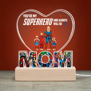 Family 06OHDT230323TM Personalized 3D Led Light Wooden Base Gift For Mother's Day - Led Night Light - GoDuckee