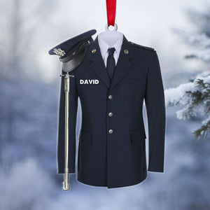 Custom Name Airforce Uniform - Personalized Christmas Ornament - Airforce Christmas Ornament - Ornament - GoDuckee