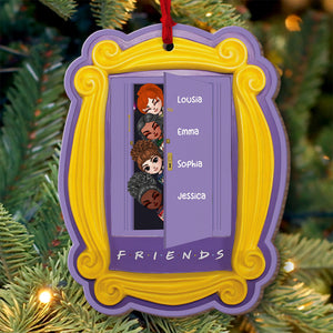 Friends Door Frame Personalized Custom Shape Ornament, Christmas Gift For Friends - Ornament - GoDuckee