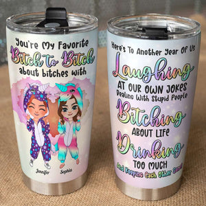 Personalized Unicorn Besties Tumbler, Funny Gift For Best Friend - Tumbler Cup - GoDuckee