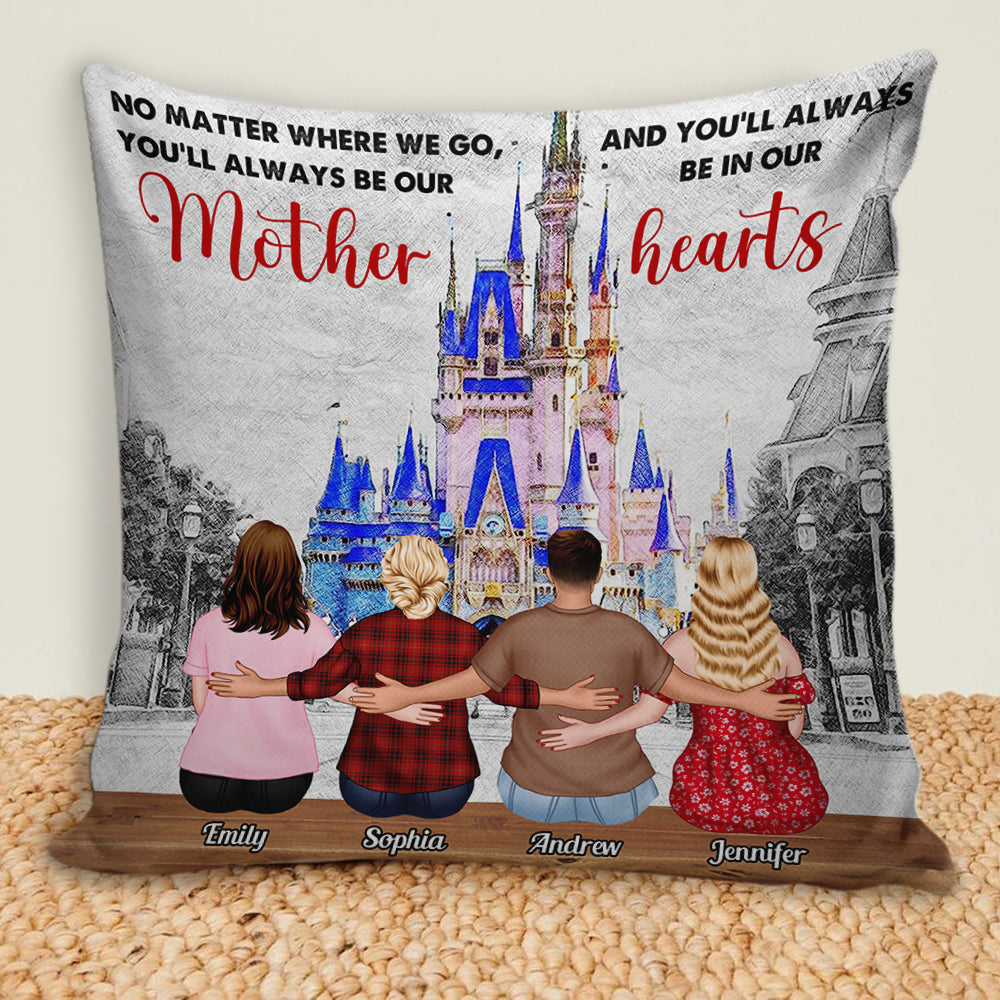 Love Mom And Children 05DNDT120423TM Personalized Square Pillow - Pillow - GoDuckee