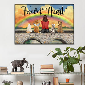 Forever In My Heart Personalized Heaven Canvas Printed, Gift For Pet Lover - Poster & Canvas - GoDuckee