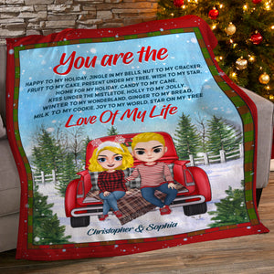 You Are The Love Of My Life Personalize Blanket, Gift For Couple - Blanket - GoDuckee