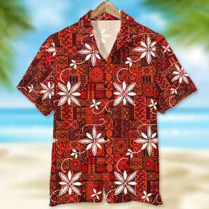 Elvis Tribal Pattern Hawaiian Shirt, Aloha Shirt, Gift For Summer - Hawaiian Shirts - GoDuckee