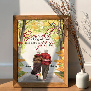 Grow Old Along With Me Personalized Canvas Print, Couple Gift - Poster & Canvas - GoDuckee