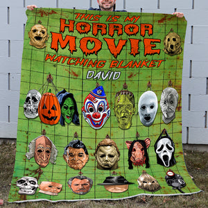 Personalized This Is My Horror Movie Watching Blanket Gift For Movie Lovers - Blanket - GoDuckee