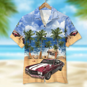 Custom Classic Car Hawaiian Shirt, Aloha Shirt, Summer Beach Pattern - Hawaiian Shirts - GoDuckee
