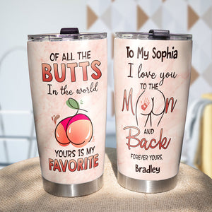 I Love You To The Moon And Back, Personalized Tumbler Cup, Gift For Couples - Tumbler Cup - GoDuckee