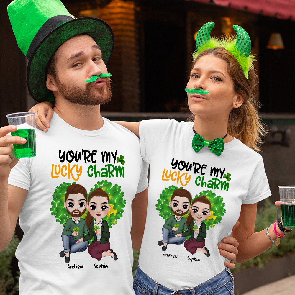 You Are My Lucky Charm Personalized Shirt, Couple Gift - Shirts - GoDuckee