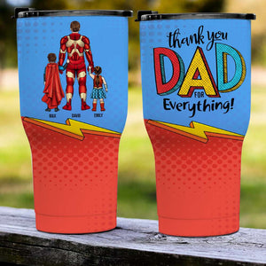 Thank Super Mom For Everything Personalized Tumbler Cup Mother's Gift For Mom - Drinkware - GoDuckee