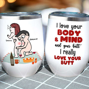 I Really Love Your Butt Personalized Mug, Funny Gift For Couple - Coffee Mug - GoDuckee