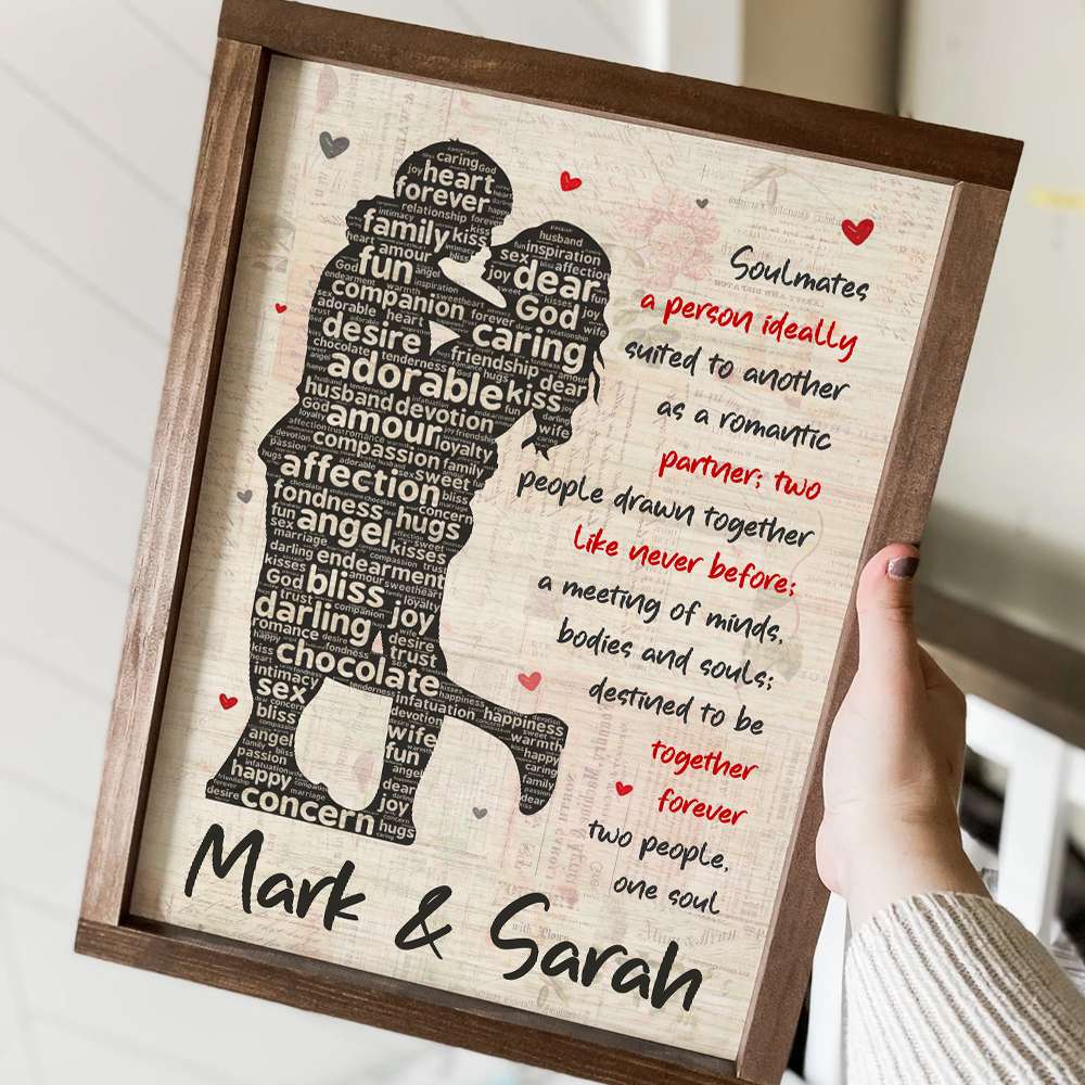 Soulmates A Person Ideally Suited To Another As A Romantic Partner, Personalized Poster, Gift For Couple - Poster & Canvas - GoDuckee