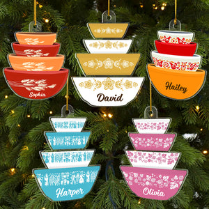 Personalized Pyrex Ornament, Christmas Tree Decor - Ornament - GoDuckee