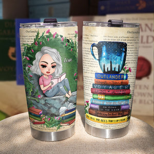 Outlander Book Titles - Personalized Reading Book Tumbler Cup - Gift For Book Lovers - Tumbler Cup - GoDuckee