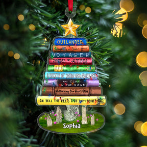 Personalized Book Titles Ornament, Christmas Tree Decor - Ornament - GoDuckee