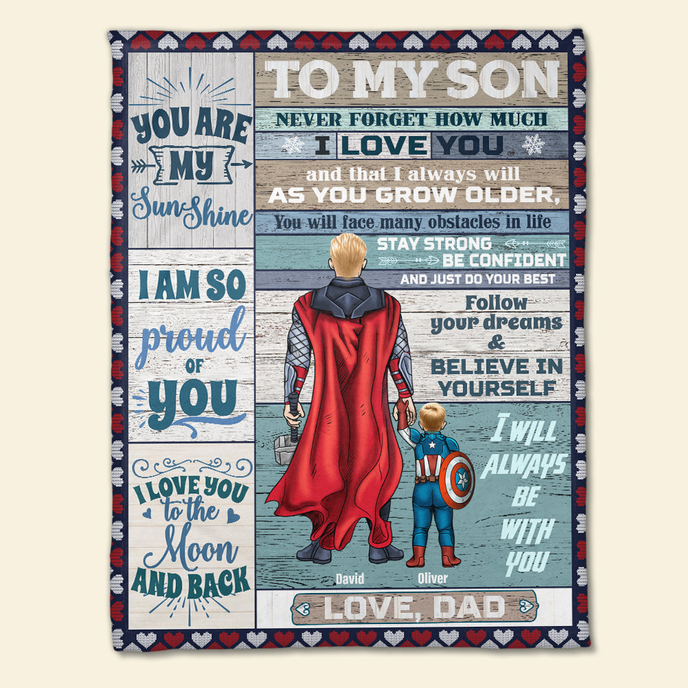 You Are My Sunshine Personalized Super Hero, Gift For Kids - Blanket - GoDuckee
