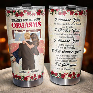 I Choose You Personalized Tumbler Cup, Couple Gift - Tumbler Cup - GoDuckee