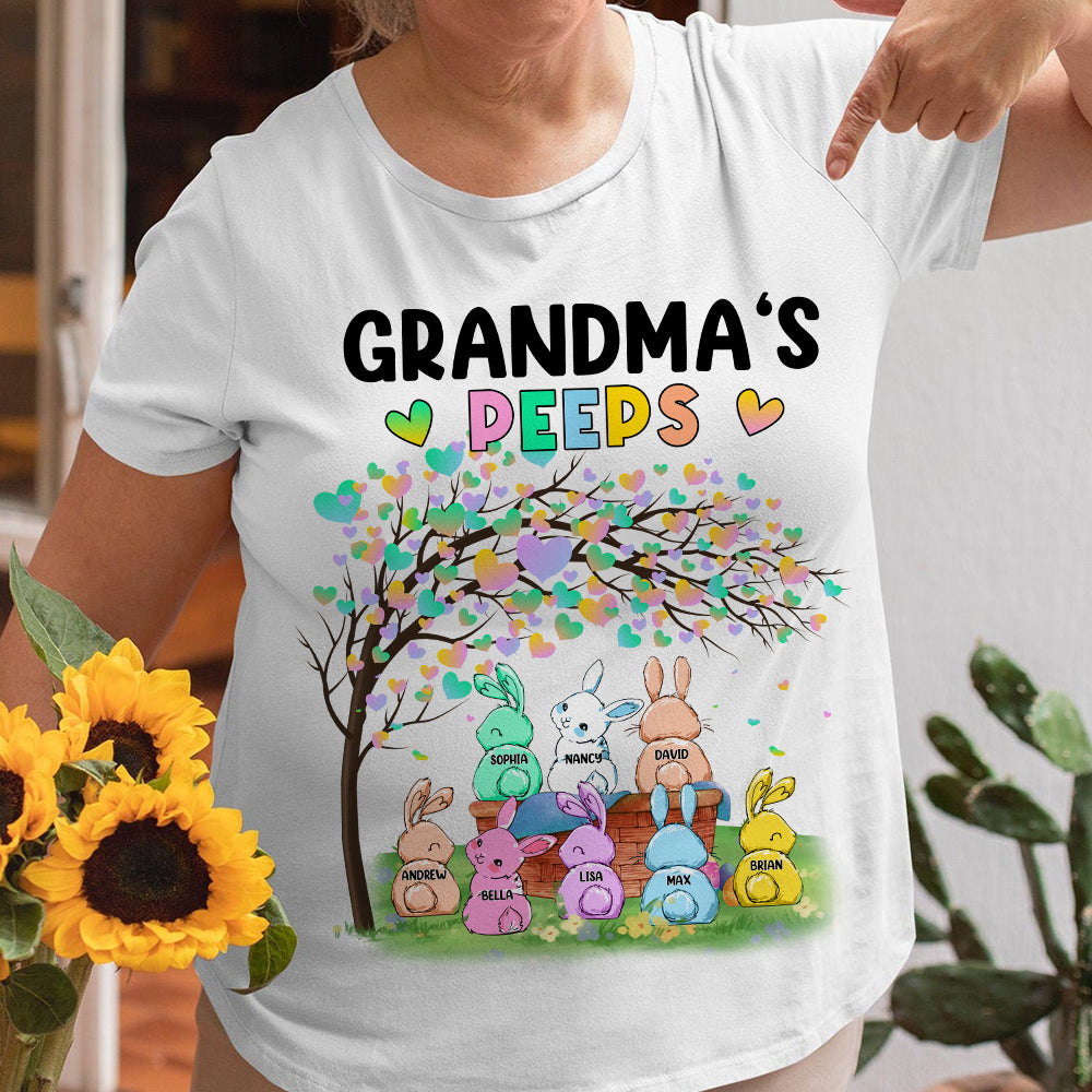 Grandma's Peeps, Personalized Shirt, Easter Gift For Grandma - Shirts - GoDuckee